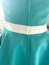 Load image into Gallery viewer, Shop Sample - Turquoise Tea length Bridesmaid Dress by Linzi Jay Size 14 - EN131